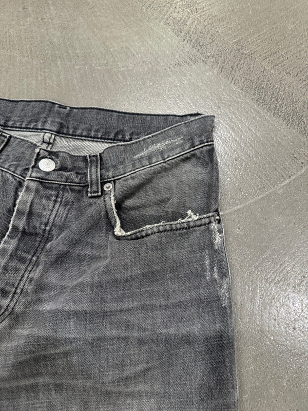 1990s Helmut Lang distressed faded denim