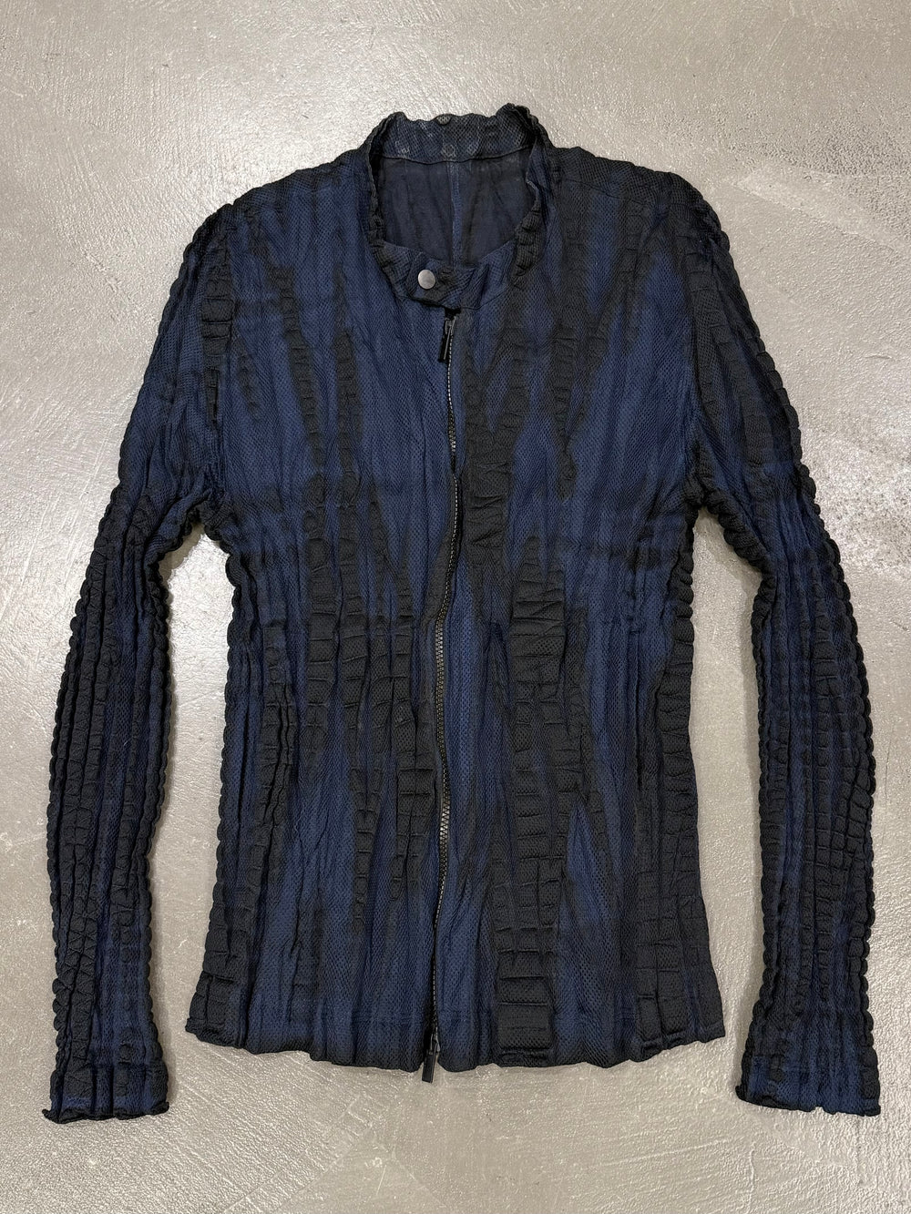 Issey Miyake pleated deconstructed jacket