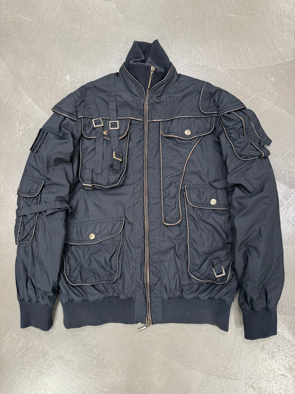 A/W2005 Roberto Cavalli bondage soldier bomber jacket