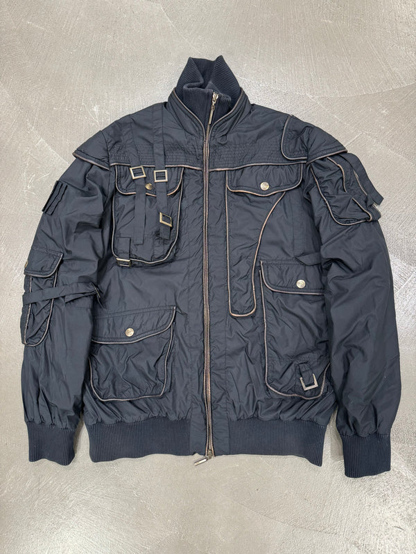 A/W2005 Roberto Cavalli bondage soldier bomber jacket
