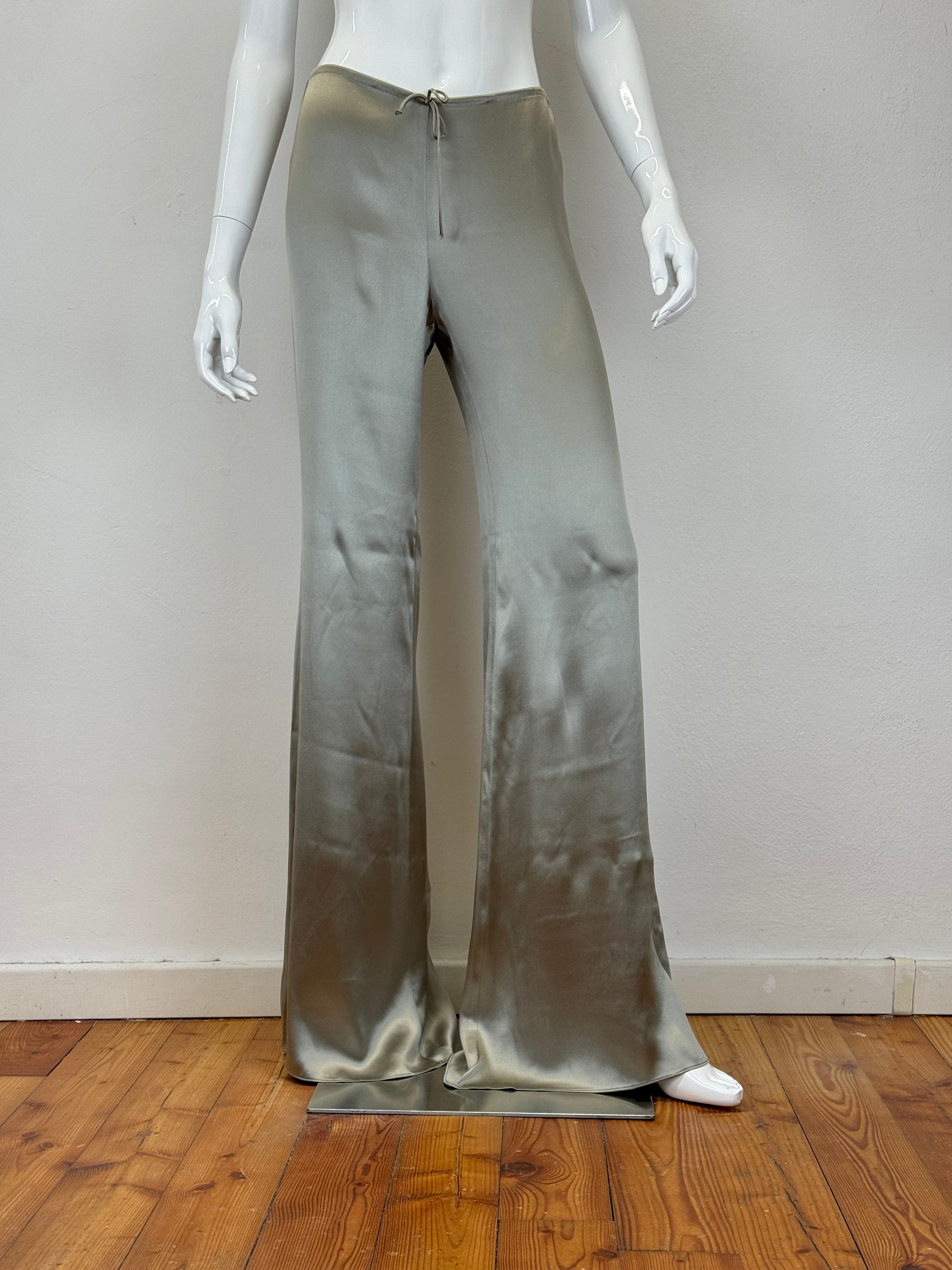 Cruise 2000 Gucci by Tom Ford extra long silk pants