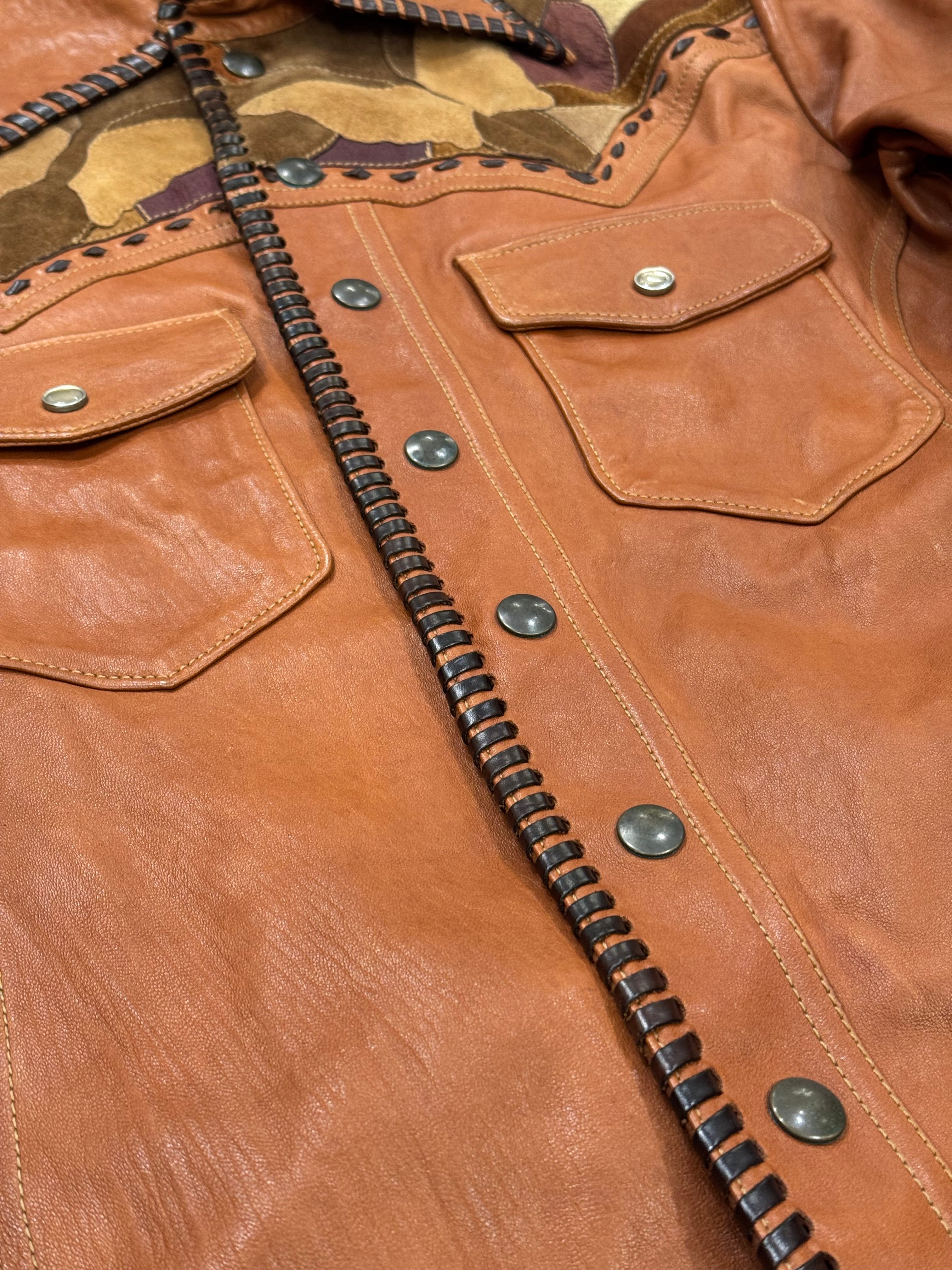 S/S2004 Gucci by Tom Ford butterfly western leather jacket