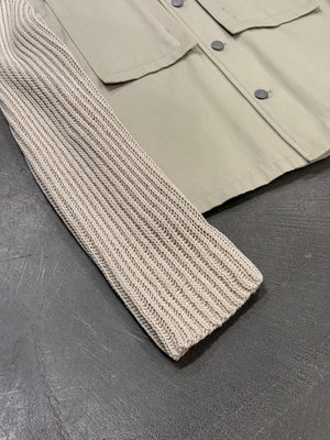 S/S2020 Maison Margiela ribbed-sleeve hybrid jacket