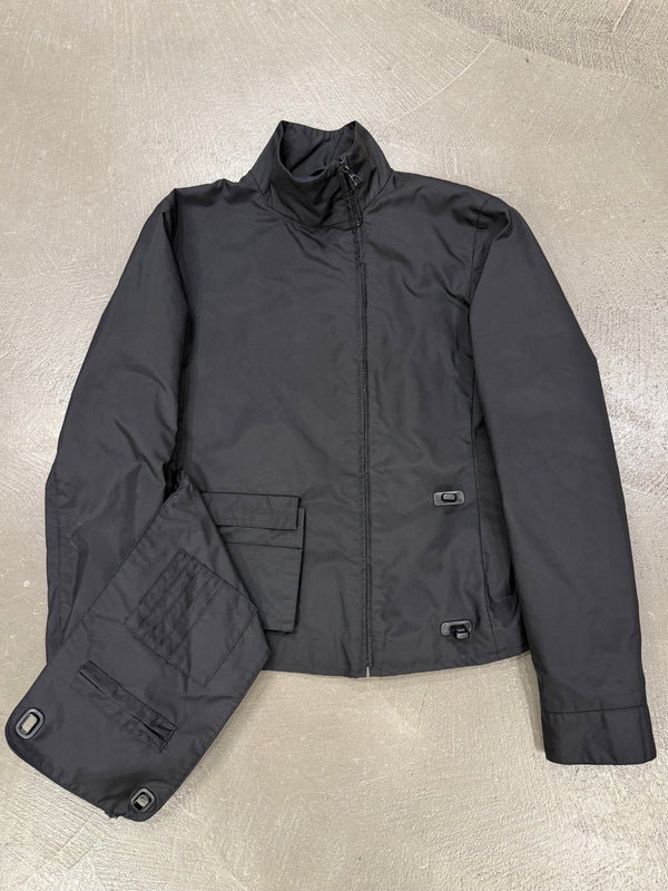1999 Miu Miu hidden pocket technical utility nylon jacket