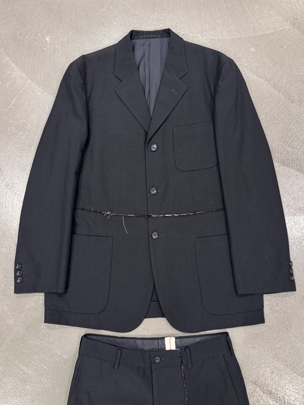 A/W2000 Comme des Garçons distressed stripe set