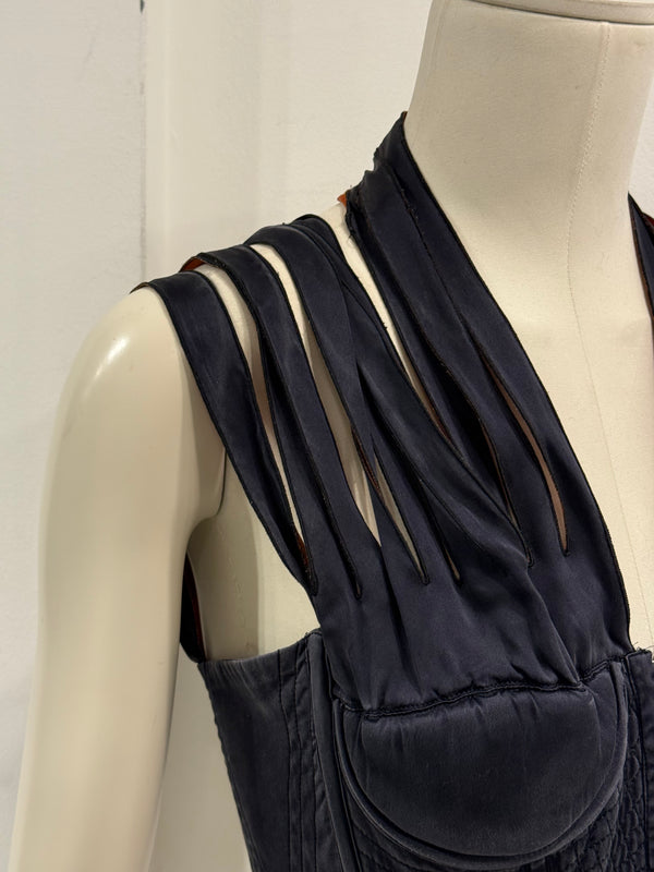 S/S1989 Jean Paul Gaultier iconic cone bra corset with shoulder straps