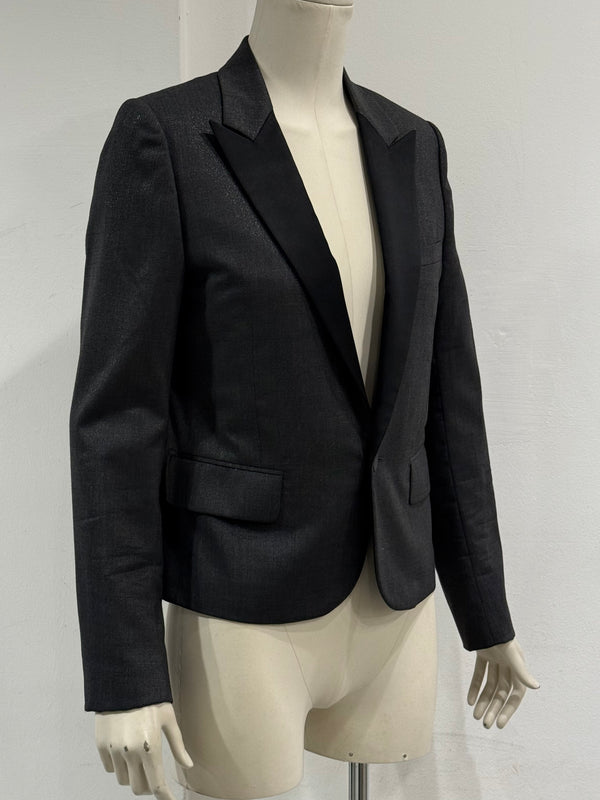 A/W2006 Dior by Hedi Slimane satin lapel tailored blazer