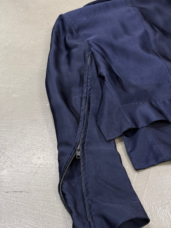 A/W2012 Ann Demeulemeester runway asymmetrical back-zip jacket
