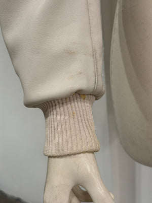 2002 Dolce & Gabbana leather bomber jacket