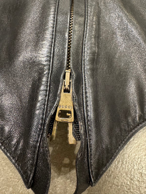 A/W2003 Gucci by Tom Ford corseted leather jacket