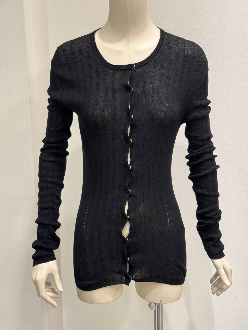 2000s Ann Demeulemeester elongated sleeve cardigan