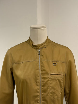 2000s Prada belted nylon zip-up jacket