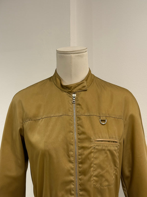 2000s Prada belted nylon zip-up jacket