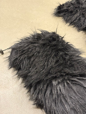 2000s Prada faux fur boots