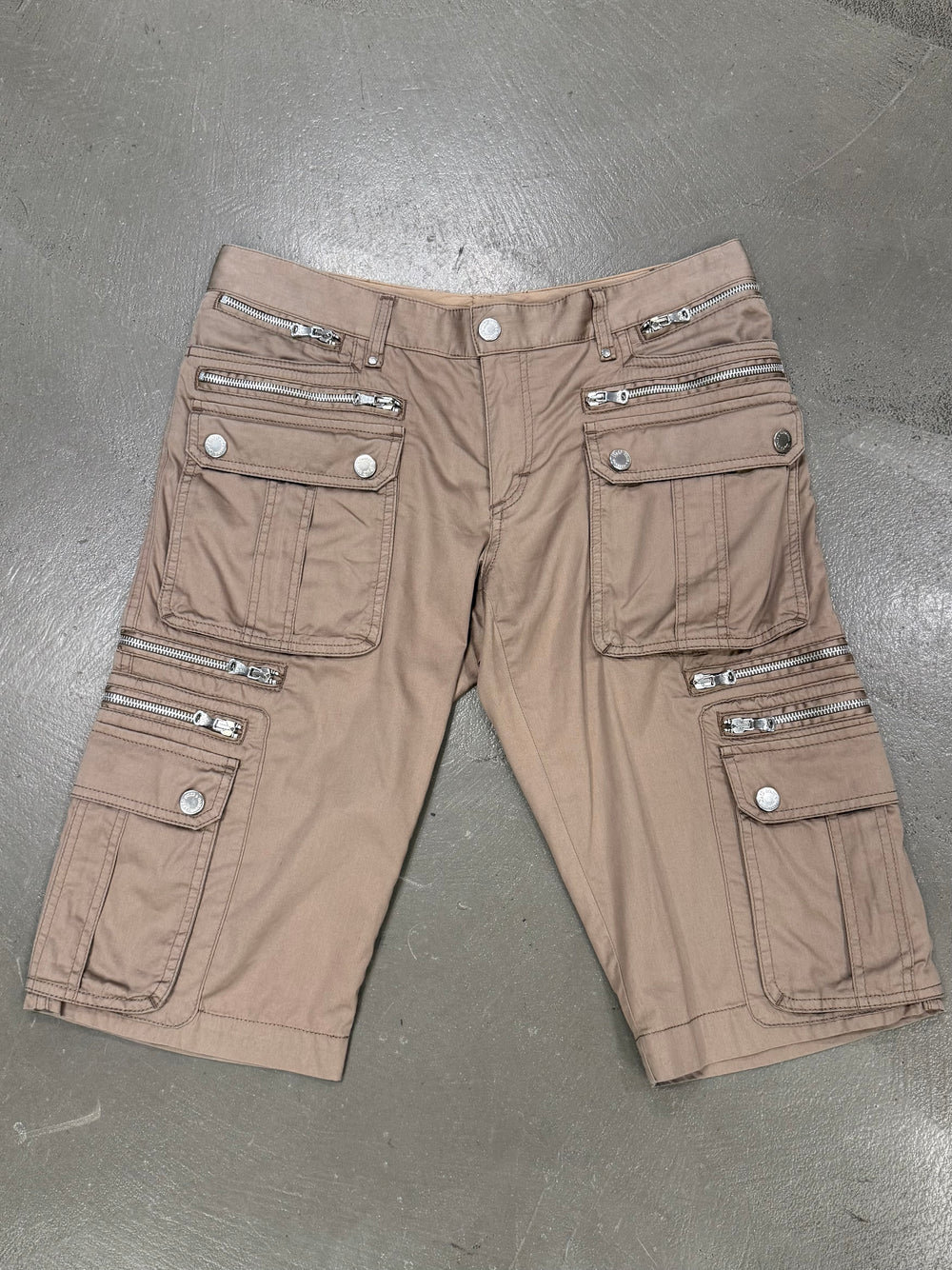 S/S2008 Dolce & Gabbana runway multi zipper cargo shorts