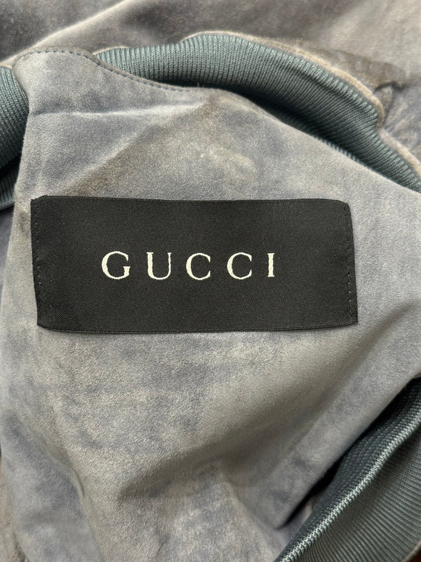 2001 Gucci by Tom Ford suede leather jacket