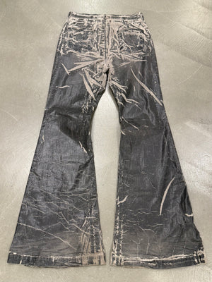 Rick Owens waxed “bolans bootcut”