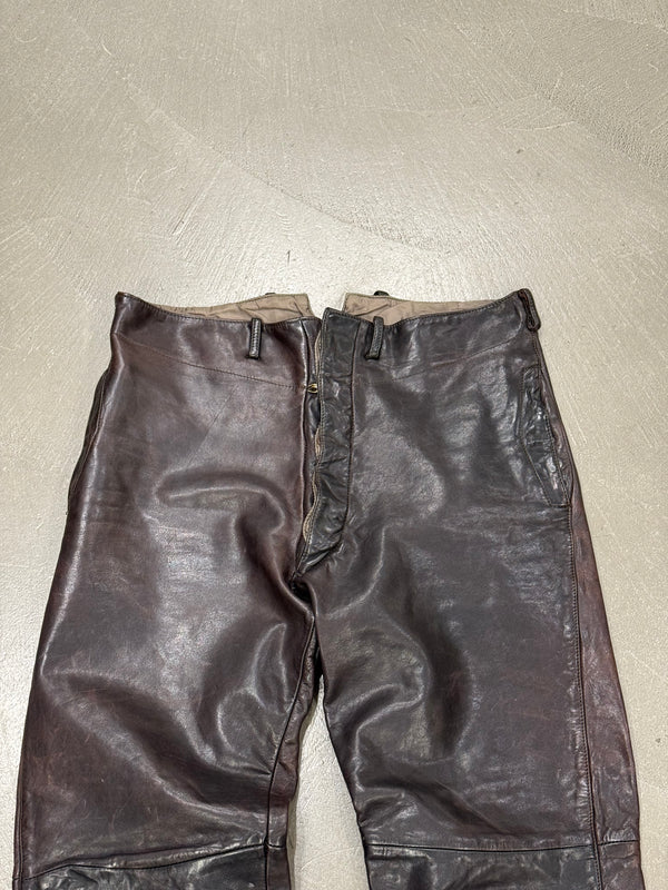 1990s Emporio Armani leather pants