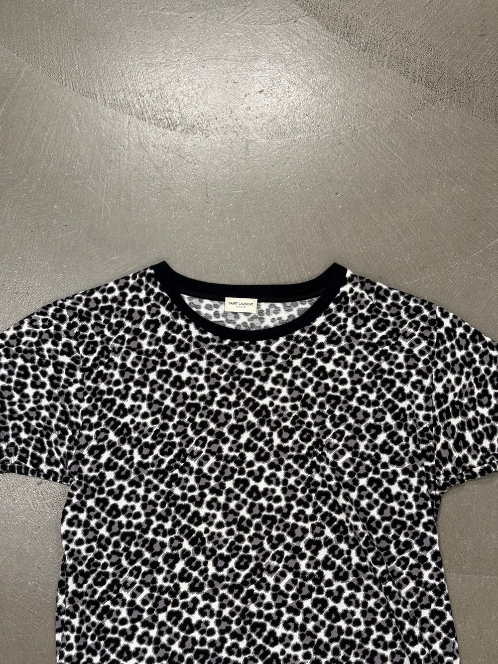 Saint Laurent by Hedi Slimane baby cat printed tee shirt