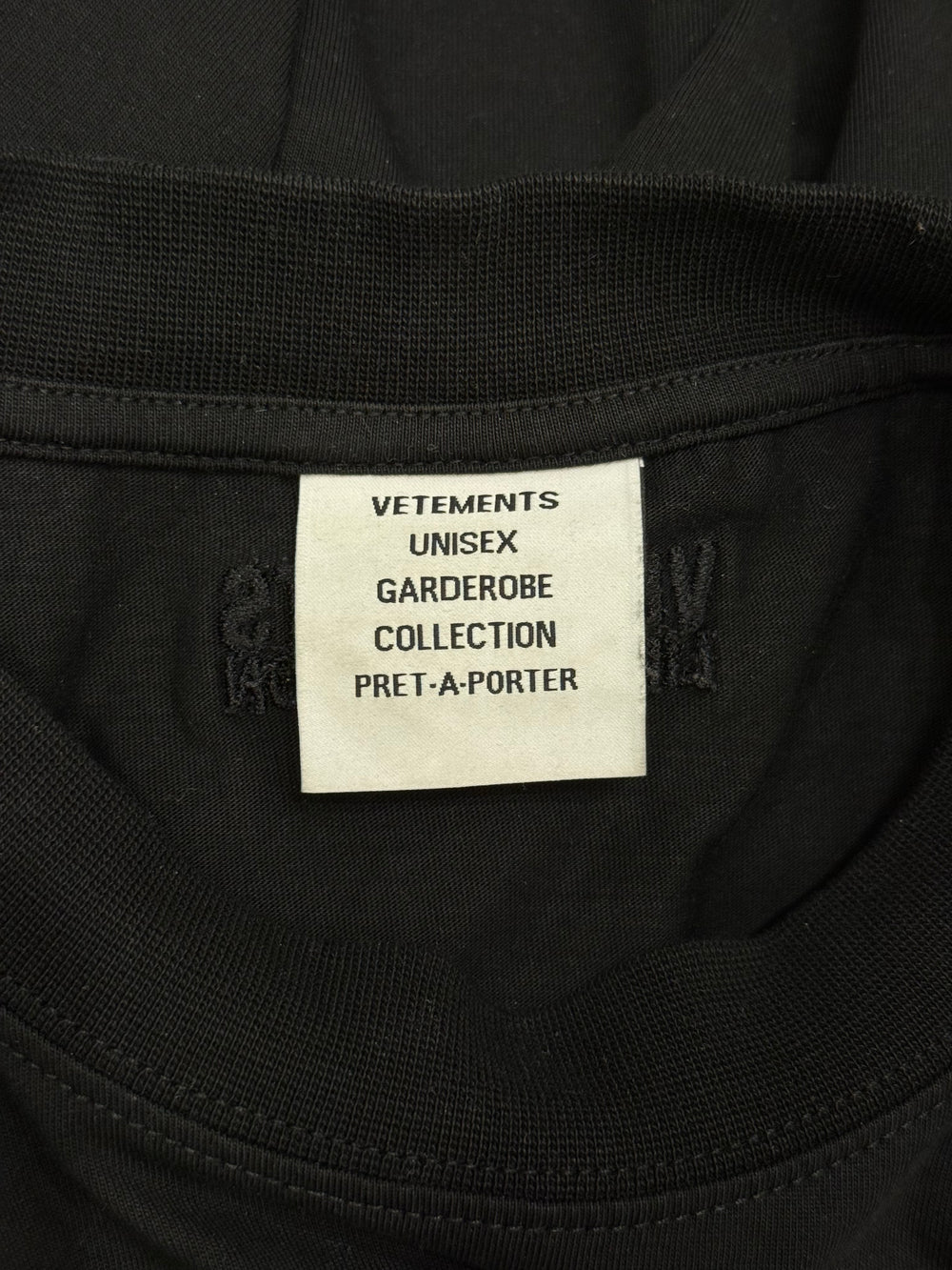 2010s Vetements oversized logo print t-shirt