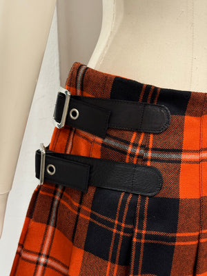 A/W2003 Dolce & Gabbana bondage tartan skirt