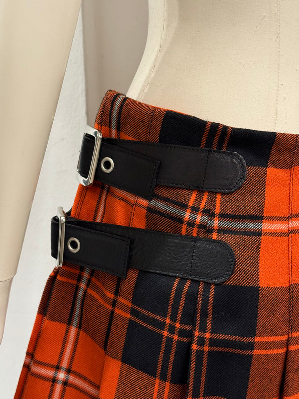 A/W2003 Dolce & Gabbana bondage tartan skirt