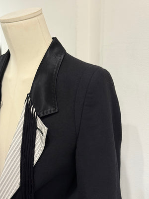 S/S2005 Ann Demeulemeester deconstructed fringe blazer