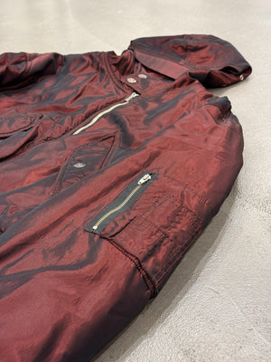 1990s Jean Paul Gaultier iridescent bomber jacket