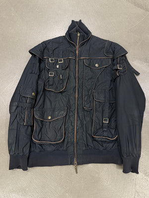 A/W2005 Cavalli soldier parachute bondage bomber jacket