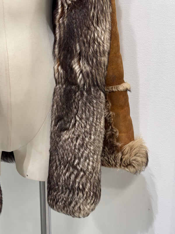 2001 Dolce & Gabbana real lamb fur shearling coat