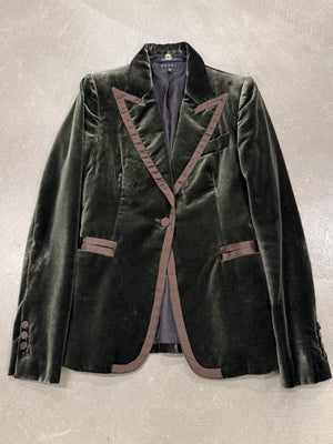 A/W2003 Gucci By Tom Ford velvet blazer