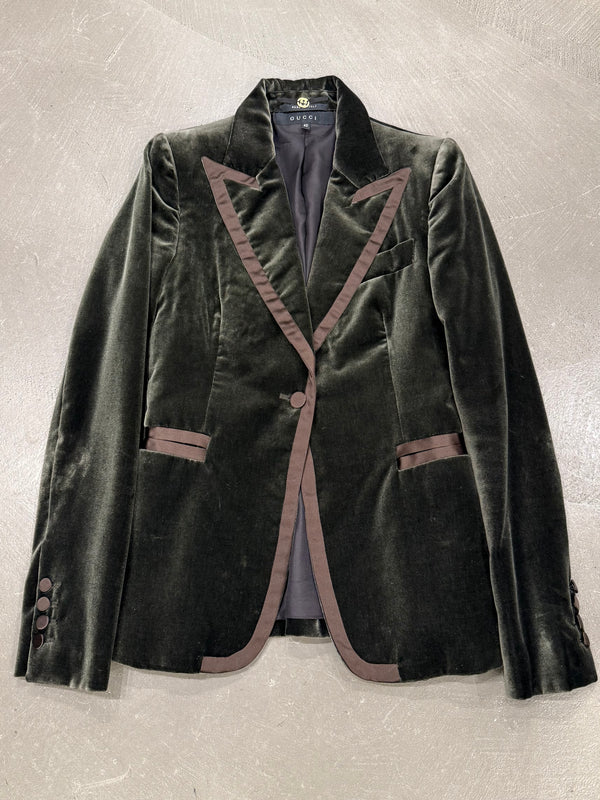 A/W2003 Gucci By Tom Ford velvet blazer