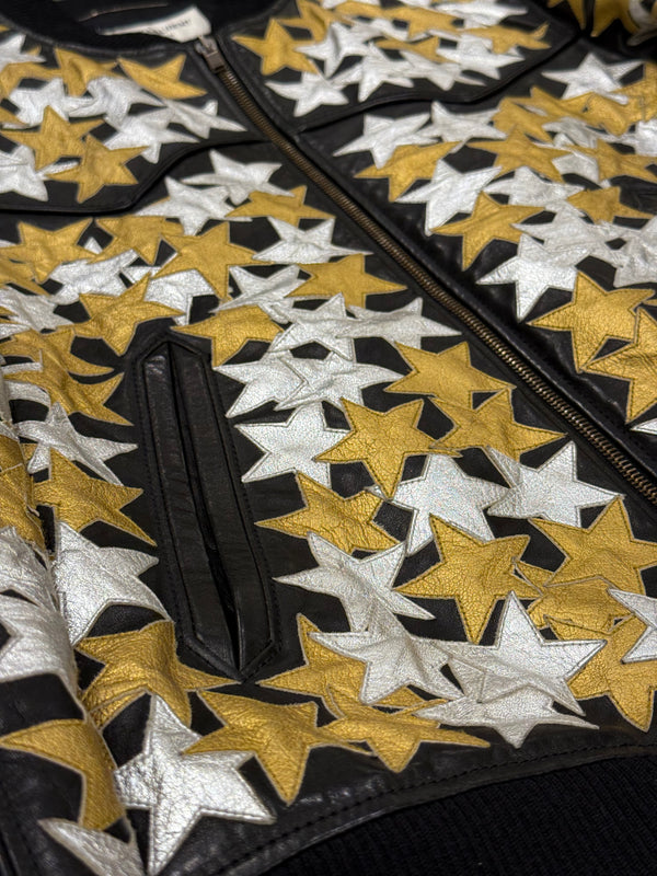 S/S2016 Saint Laurent Paris by Hedi Slimane sample stars leather bomber jacket