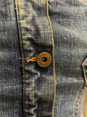 2000s Dolce & Gabbana denim pocket corset