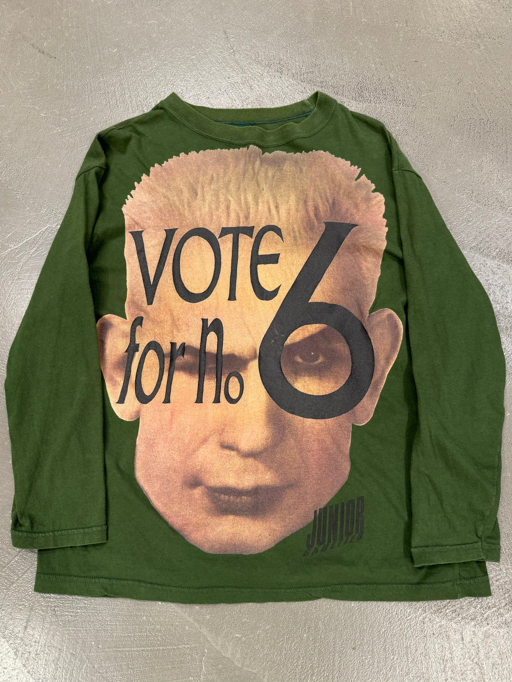 AW 1991 Jean Paul Gaultier "vote for no.6" long sleeve t-shirt