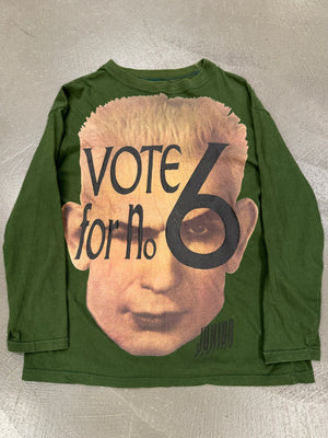 AW 1991 Jean Paul Gaultier "vote for no.6" long sleeve t-shirt