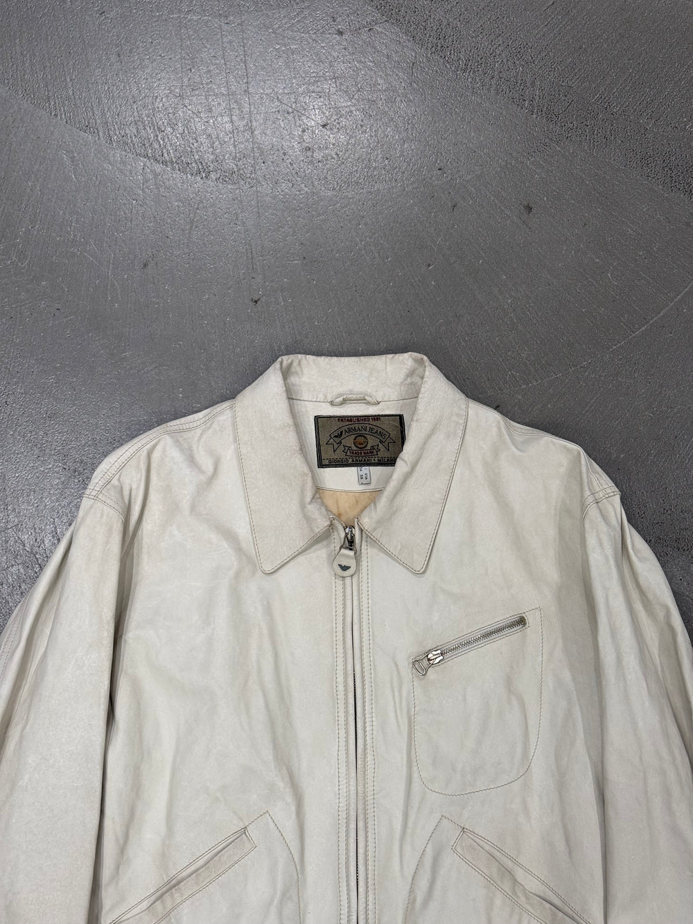 1990s Emporio Armani leather jacket