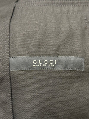 2000s Gucci by Tom Ford multi zip pocket cotton jacket
