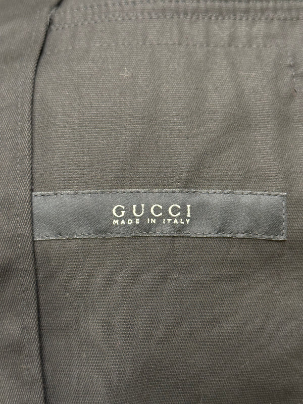 2000s Gucci by Tom Ford multi zip pocket cotton jacket