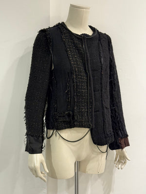 A/W2004 MAISON MARGIELA artisanal reconstructed jacket with metal chains