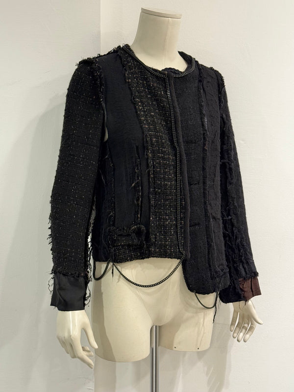 A/W2004 MAISON MARGIELA artisanal reconstructed jacket with metal chains