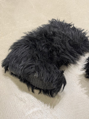 2000s Prada faux fur boots