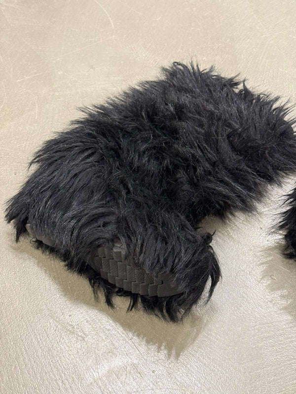2000s Prada faux fur boots
