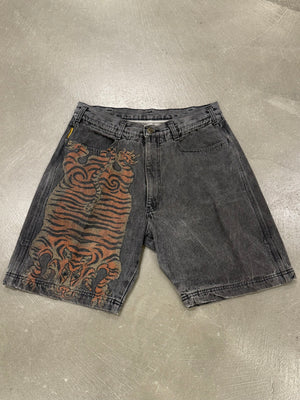 1990s Armani tiger print shorts