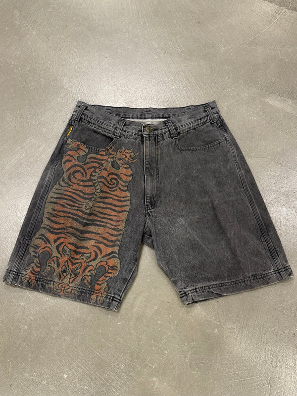 1990s Armani tiger print shorts
