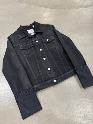 1990s Helmut Lang coated denim jacket