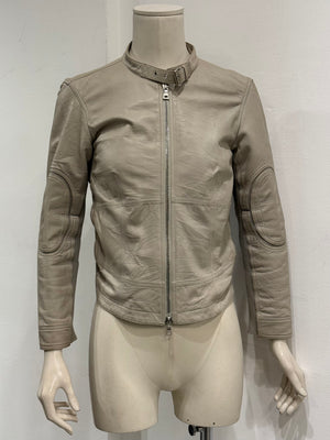 Prada zipped moto leather jacket