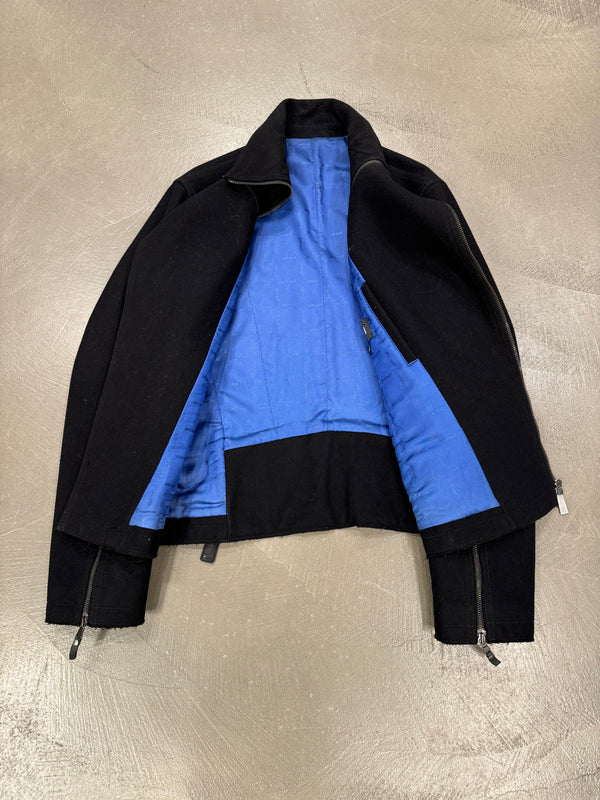 A/W2012 Roberto Cavalli full sleeve zipper aviator jacket