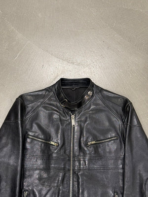 2004 Gucci by Tom Ford cafe racer biker leather jacket