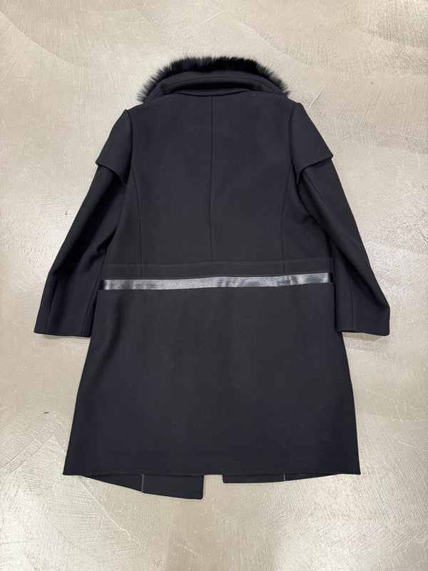 2000s Prada real fur wool coat